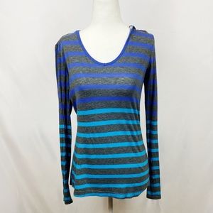 Calvin Klein, Gray Striped Hoodie